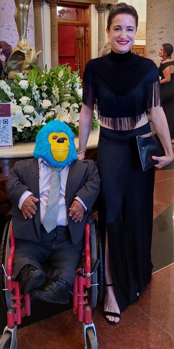 Foto con reportera 2